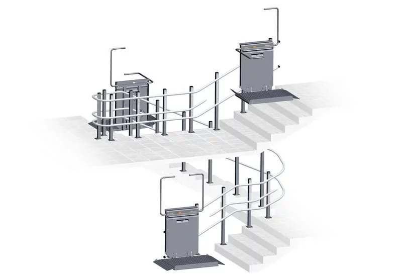 ανελκυστήρας πλατφόρμας AMEA - παραδείγματα διαμόρφωσης